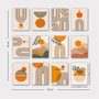 Wallity Set de 12 Cuadros Decorativos Multicolor en MDF de 20 x 15 cm